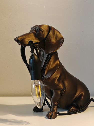 Dachshund table lamp - table,