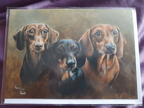 Dachshund greetings card