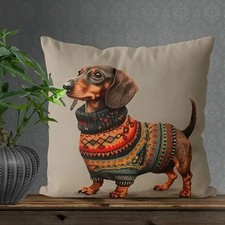 Noble Dachshund Dog Cushion